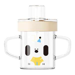 
Little Potato Children's Direct Drinking Milk Cup 3 years old and above sippy cup baby's milk-drinking scale can be microwaved glass cup