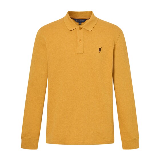 
POLOWALK men's long-sleeved T-shirt 2026 spring new business casual commuting lapel inner men's top