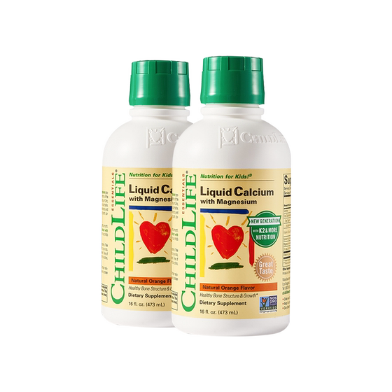[Self-operated] ChildLife Childhood Liquid Calcium Magnesium Zinc Baby Calcium Supplement Dabai Bottle New Version*2
