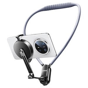 Green Link hanging neck mobile phone holder first-person shooting equipment neck magnetic artifact chest selfie video live broadcast suitable for DJI action6 action camera gopro special anti-shake accessories