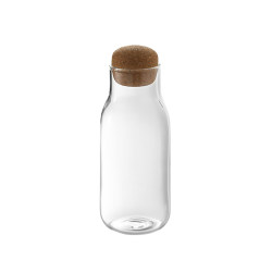Figure cute transparent glass storage display jar