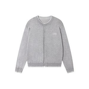 
FORNINES Lyocell blended fake two-piece cardigan sweater for men and women couple tops knitted sweaters spring and autumn jackets