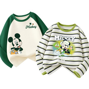 
Disney children's long-sleeved T-shirt boys' clothes trendy children's clothing 2026 new spring and autumn tops boys' bottoming shirts