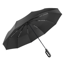 Plně Automatický Deštník Pánský Skládací Nadměrný Vyztužený Silný Protibouřkový Déšť Speciální ženský Slunečný A Deštivý Dvojí Použití Dvojí Tři
