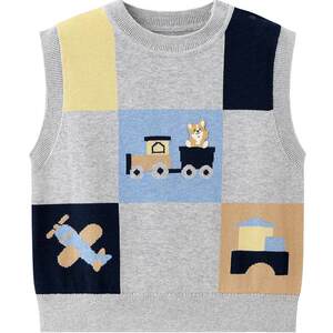 
Cotton era children's vest baby autumn new boys and girls cotton vest baby college style vest