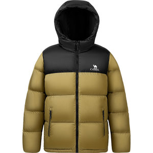 
Camel Volcano Down Jacket Men's Winter 2025 New Jacket Women's Couple Short Hooded Black Bread Jacket