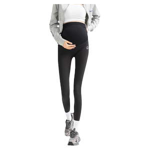 Mansha's leggings during pregnancy pants spring and summer thin hip racking shark pregnant women holding the belly pants to resist the ball high bounce yoga pants