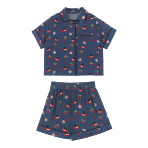 
Big Ear Elephant Girls Full Print Short Sleeve Suit Long Sleeve Home Clothes Suit 2026 Spring New Parent-Child Original Pajamas