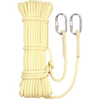 Corda Di Sicurezza Elastica Fino A 2500 Kg - Per Arrampicata E Lavori In Quota, Con Moschettone In Acciaio, Resistente All'usura