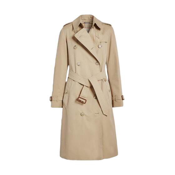 
[24th issue interest-free] BURBERRY Women's Clothing Kensington Long Trench Coat Multi-Color