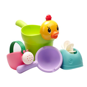 Children's bath toy, water truck, boy, girl, duckling head, shampooing cup baby baby sprinkle kettle set beach