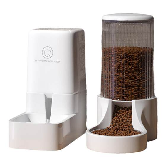 
Cat automatic feeder cat food dog feeding water drinking machine cat bowl unplugged water dispenser pet supplies