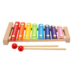 Bayin hand-knocking piano baby child aluminum sheet xylophone scale percussion instrument 0 baby early education educational toys 1-2 years old 3