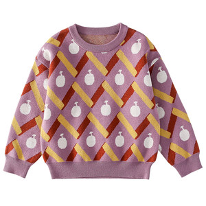 
[Antistatic] Cotton Hall Children's Loose Warm Sweater Boy Girl Baby Retro Pullover Knitted Sweater