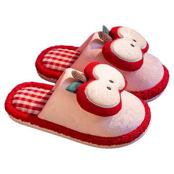 
Apple children's cotton slippers for girls in autumn and winter 2025 new