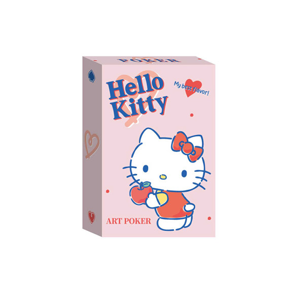 
Official genuine Sanrio Art double playing cards Hello Kitty Hello Kitty cultural and creative toys party trendy play