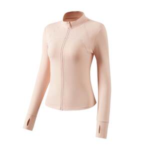 
361 Sports Top Long Sleeve 2026 Spring and Autumn New Style Fitness Running Training Pink Slim Jacket Yoga Wear for Women