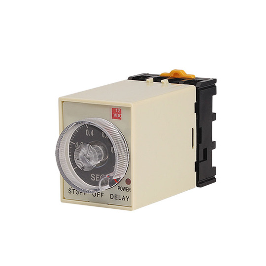 MECCANIXITY AC220V Timer Relay AH3-3 – 8-Pin Delay Timer 0-10 Sec Knob Control With Socket, For Automation & Lighting