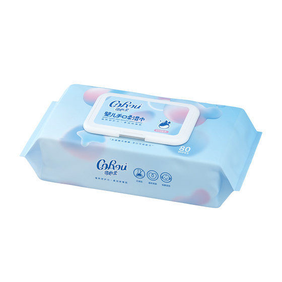 
[Tmall U first trial] Kexinrou baby hand and mouth special wet wipes 80 draw 1 pack