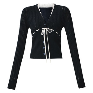 
Fragileheart Fragile Shop Mispronounced Poetry Frame Autumn and Winter Cable Knit Top Pleated Skirt Suit