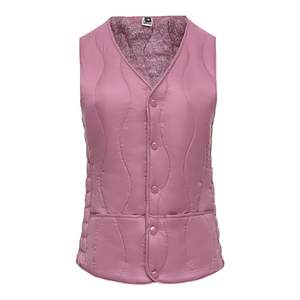 
2025 new autumn and winter down cotton vest for women plus velvet thickened horse clip short V-neck vest slim and versatile inner boot