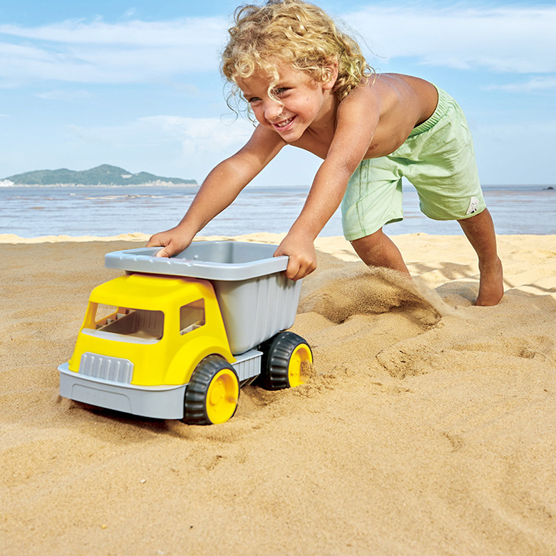 Hape大容量运沙车沙滩玩具1-2-6岁儿童工具男女孩海边戏水玩具