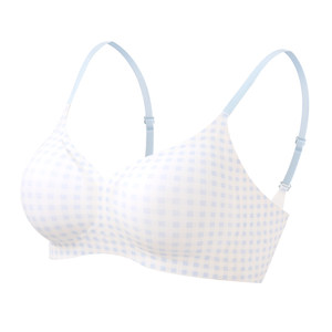 
High school girl's bra, adolescent girl's seamless shaping nude underwear, college student's small breasts push-up vest