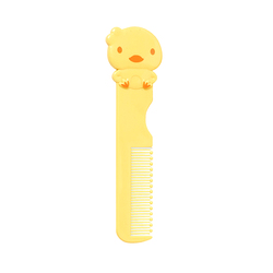 Japan's Native Nishimatsuya Chick-chan Children's Special Comb Baby Antibacterial Hair Care Girl Comb Yellow Small Comb