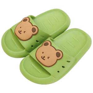 Children's slippers for summer, boys and girls, babies, middle-aged and young children, taking showers at home, non slip, and wearing soft bottomed cartoon sandals on the beach