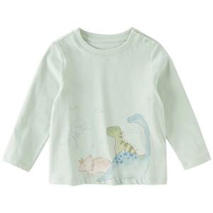 
David Bella boys long-sleeved T-shirt girls pure cotton printed tops 2026 spring new baby class A bottoming shirt