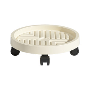 Movable flower pot tray with wheel base potted plant roller universal wheel green plant water basin bottom plastic thickened