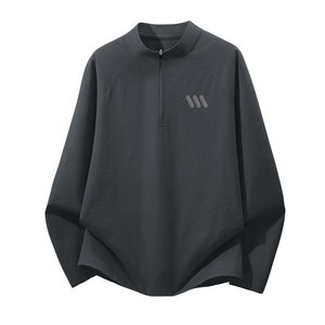 
Jeanswest half-zip long-sleeved men's t-shirt sports quick-drying tops men's autumn inner layering shirt men's Q