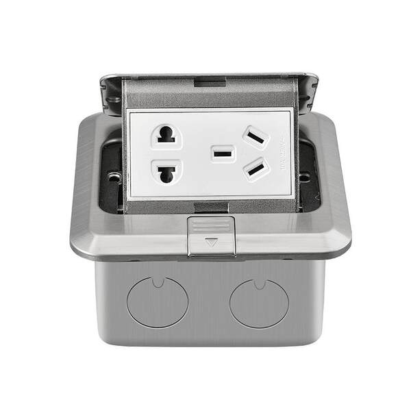 Stainless steel ground socket invisible waterproof hidden five-hole ...
