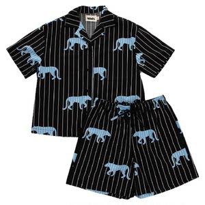 
tbh Beaststy Family Tennis Cotton Stripe Home Clothing Set Women All Seasons Can We Wear Couple Pajamas Men