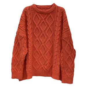
2025 new round neck pullover loose knit sweater lazy style mid-length thickened sweater jacket women's spring and autumn