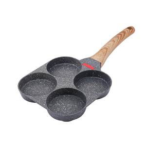 
Fried egg burger machine non-stick small flat bottom household frying pan breakfast egg burger pancake mold four-hole fried egg artifact
