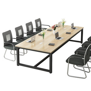 Conference table long -table long square office furniture conference desk table chair combination long strip large table workbench
