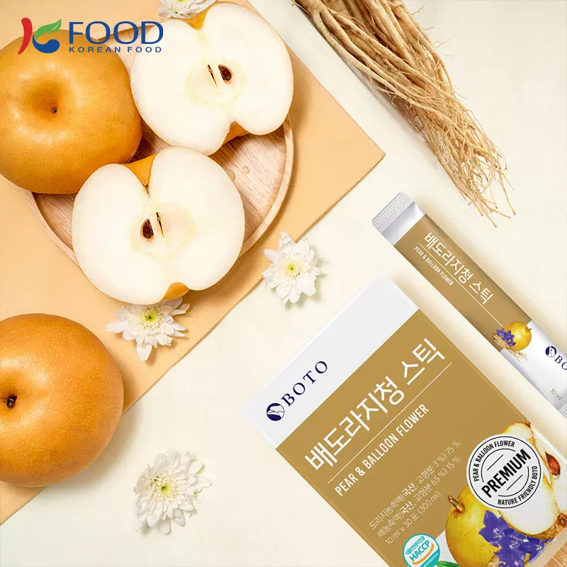 韩国进口 BOTO 桔梗梨汁便携装 10g*30条盒装 天猫优惠券折后￥59包邮包税（￥79-20）