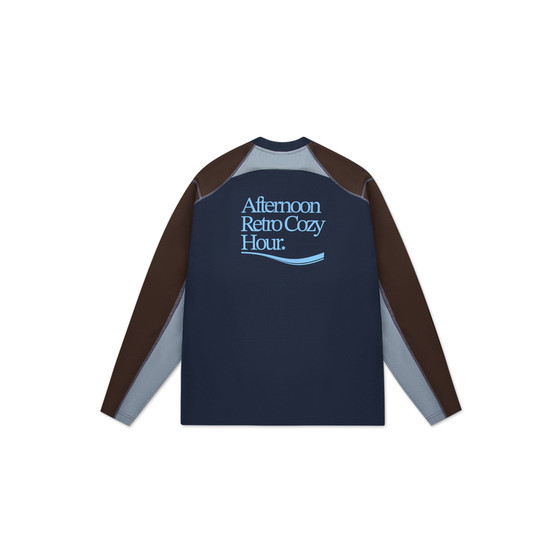 
roaringwild a arch roaring beast cool quick dry t-shirt contrasting bright line top printed long sleeve men