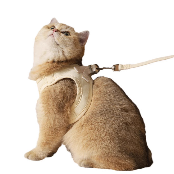 Cat chest straps traction rope out for special anti -break free of puppy straps vest pet chain walking cat ropes

