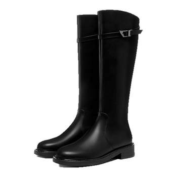 
Saturday thick sole boots black knight boots for women