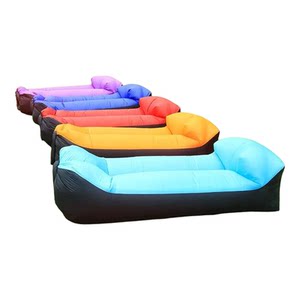 
Music Festival Inflatable Sofa Outdoor Lazy Air Sofa Comes with Pillow Foldable Sleeping Bag Bed Camping Air Cushion Bed