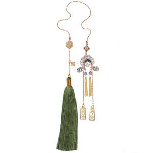 
Fengguan Xiali Guochao Ping An car pendant high-end new pendant pendant handmade car accessories for senior ladies