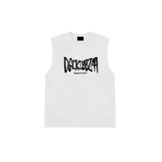 
Waistcoat vest men's pure cotton sports training fitness American handsome street summer outer wear loose sleeveless T-shirt