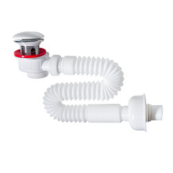 Ultra-thin washbasin drain ceramic lid snap-on