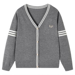 Navigare Italian small sailing ship men's big children's sweater 2026 spring and autumn thin children's knitted cardigan jacket