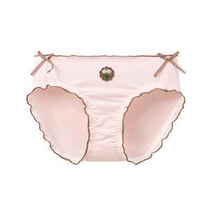 
Sanfu women's low waist hip underwear sweet Japanese earrings plaid bow half boxer 509002