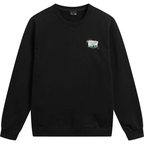 
Li Ning sweatshirt men's spring 2026 new loose couple tops casual terry long-sleeved women's knitted sportswear