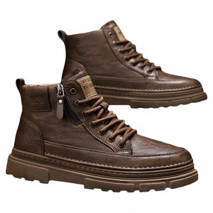 
Yierkan men's shoes spring, autumn and summer 2026 new super popular high-top leather panel shoes men's Martin boots large size