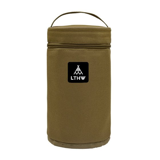 LTHW traveling outdoor high mountain flat gas tank storage Baoye portable anti -collision thick insulation card type furnace gas tank bag